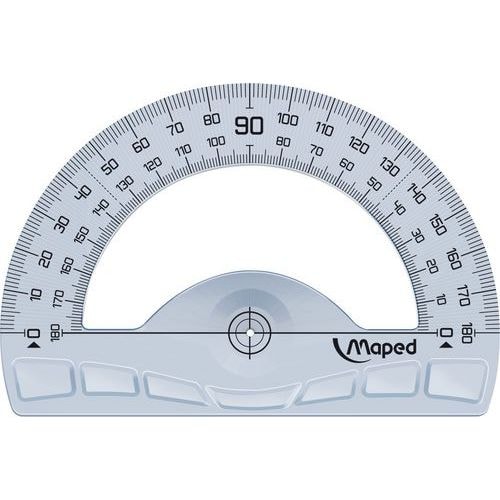 Rapporteur 180° base 12 cm - Geometric, en plastique recyclé - Image principale