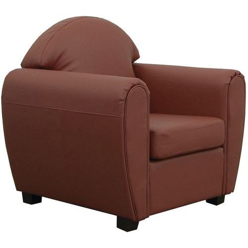 Fauteuil West enduit PVC non feu brun - Image principale
