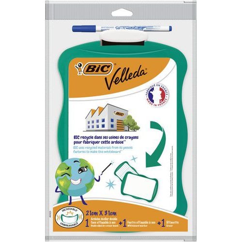 Ardoise Velleda 21 x 31 cm blanche double face - Image principale