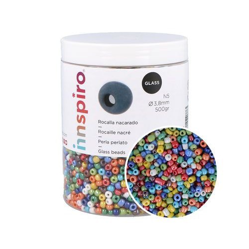 Bocal 500 grammes perles de rocaille couleurs métallisées - Image principale