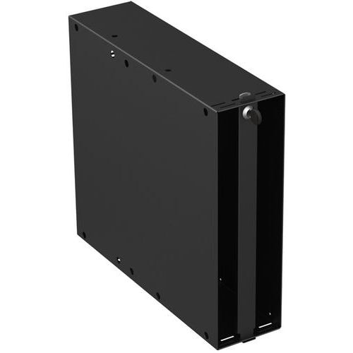 Coffre métal sécurisé avec Barrette pour petite UC époxy noir Format+ - Image principale
