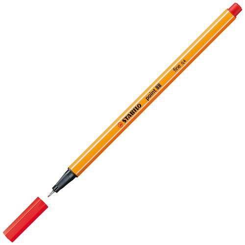 Stylo-feutre STABILO point 88 0.4 mm - rouge - Image principale