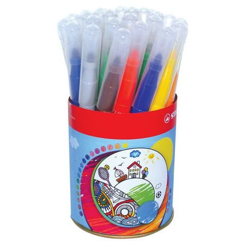Pot métal 24 feutres Power Max Stabilo couleurs assorties - Image principale