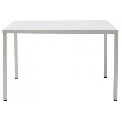 Table Summer 120 x 80 cm zingué hauteur 75 cm - peint blanc - Image principale