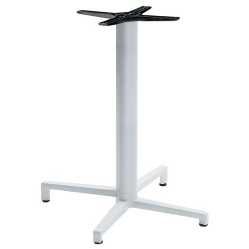 Pied de table Domino fixe hauteur 73 cm colonne ronde - blanc - Image principale