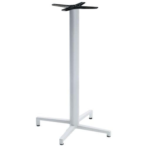 Pied de table Domino fixe hauteur 109 cm colonne ronde - blanc - Image principale