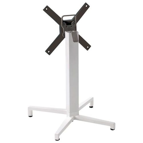 Pied de table Domino rabattable hauteur 109 cm colonne ronde - blanc - Image principale