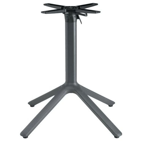 Pied de table Maxi Nemo rabattable hauteur 73 cm - peint anthracite - Image principale