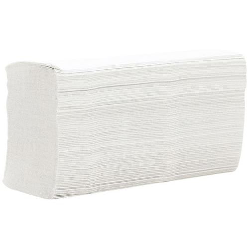 Essuie-main plié en Z - Recyclé - 1 pli - Manutan (lot de 25) - Image principale