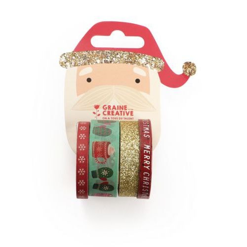 Lot 4 rouleaux masking tape Noël - Image principale