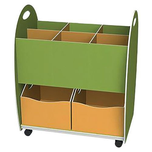 Bac de rangement 6 cases / 2 tiroirs - Paperflow - Image principale