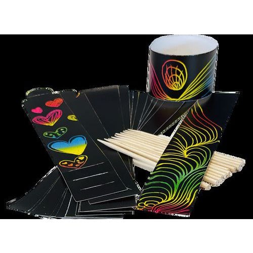 Lot de 12 bracelets à gratter + 12 bâtonnets - Image principale