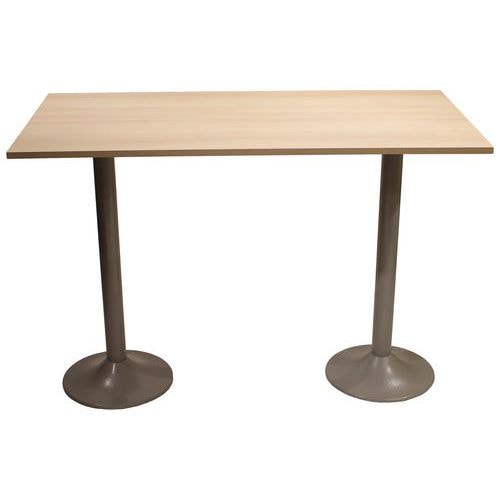 Table snack Scala 160 x 80 cm DL stratifié acacia - gris argent - Image principale