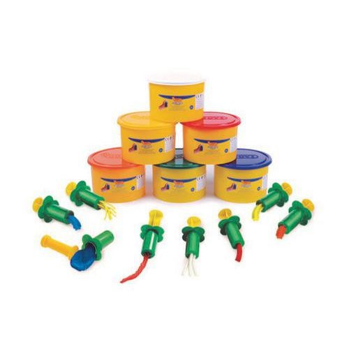 Assortiment 6 pots 460g pâte à jouer + 8 accessoires - Image principale