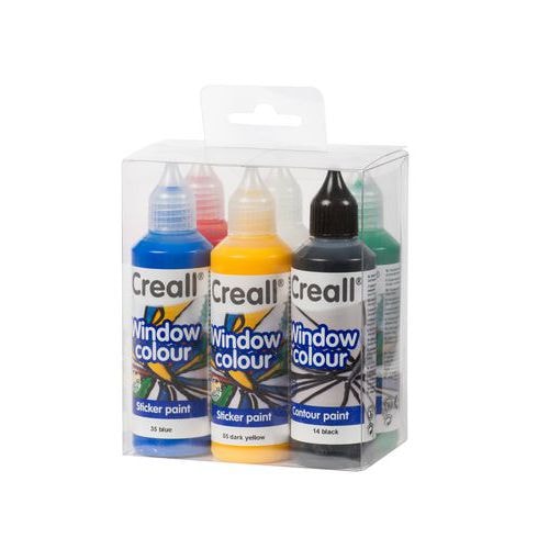 Lot 6 flacons 80 ml window colour - Image principale