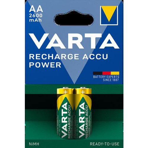 Blister 2 piles rechargeables Varta AA (LR06) - Image principale