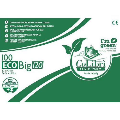 Boîte 100 couvertures CoLibri Eco Big: 120 microns - Image principale