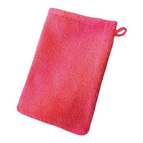 Lot 10 gants de toilette microfibre 15 x 21 cm Fuchsia - Image principale