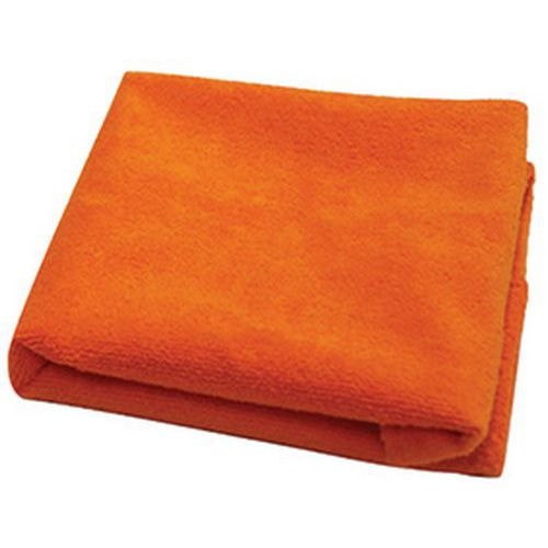 Lot 10 serviettes de toilette microfibre 50 x 90 cm Mandarine - Image principale