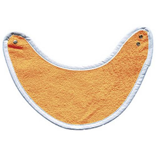 Lot 10 bavoirs bandana éponge 400 g/m² 23 x 37 cm Orange - Image principale