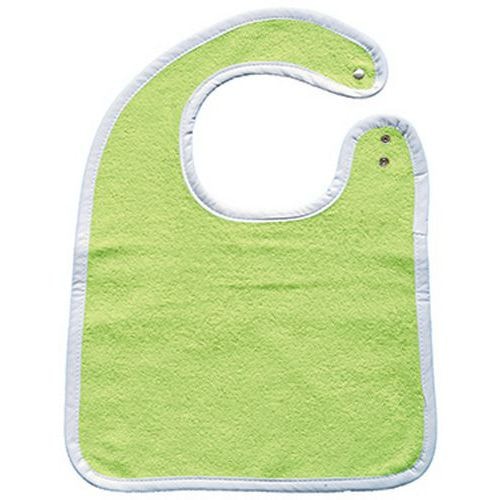 Lot 10 bavoirs fermeture pression éponge 400 g/m² 30 x 40 cm Anis - Image principale