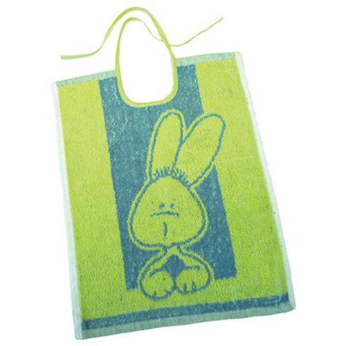 Lot 12 bavoirs lacette "Lapins" 30 x 40 cm - Image principale
