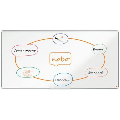 Tableau émaillé Premium Plus - 1800 x 900 mm - Nobo - Image principale