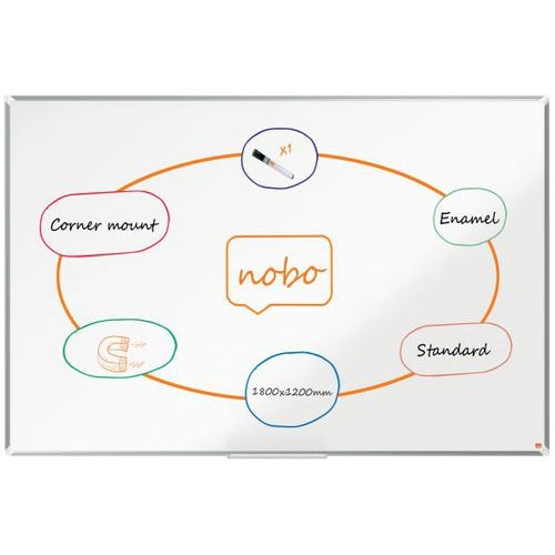Tableau émaillé Premium Plus - 1800 x 1200 mm - Nobo - Image principale