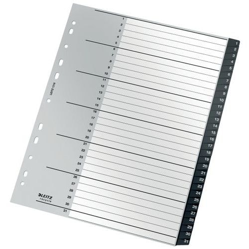 Lot de 10 Intercalaires  Re:Cycle - numérique 1 à 31 -  Leitz - Image principale