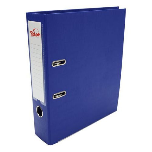 Classeur à levier plastique A4 dos: 75mm avec œillets de blocage et porte-étiquettes - Bleu - Image principale