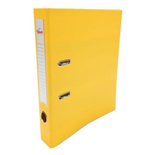 Classeur à levier plastique A4 dos: 50mm avec œillets de blocage - Jaune - Image principale