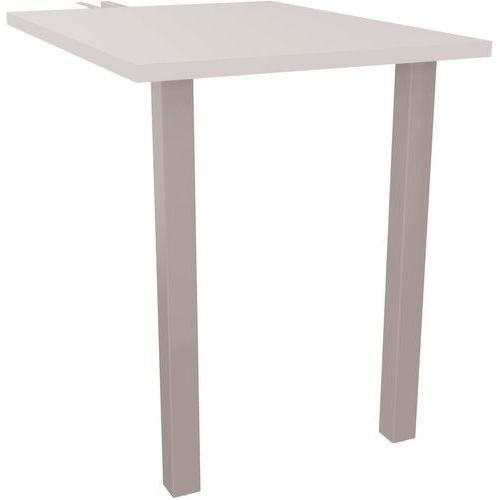 Retour bureau droit pied carré L80 x P60 cm - Arial - Eol - Image principale