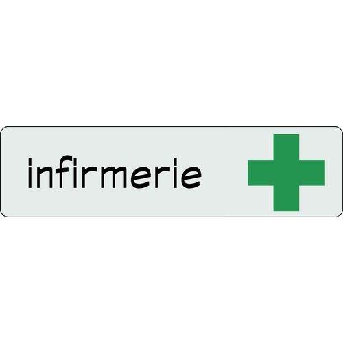 Plaque de signalisation pictogramme aluminium - Infirmerie - Image principale