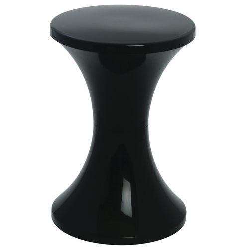 Lot 2 tabourets polypropylène Tam Tam Pop noir - Image principale