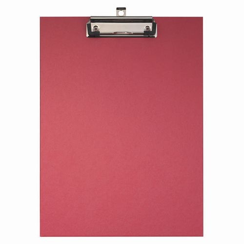 Lot de 10 Porte-bloc papier enduit - Format 23x32cm pour A4-Rouge - Image principale