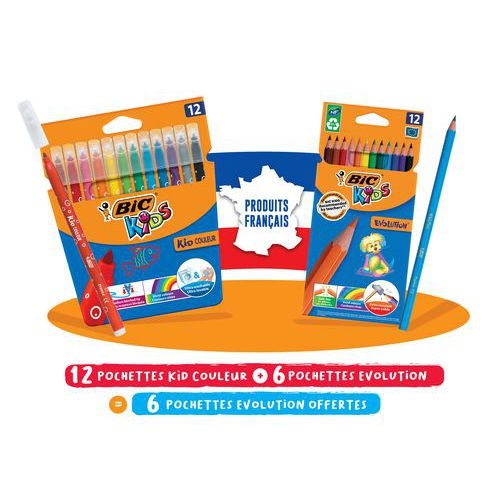 Lot de coloriage fabriqué en France BIC - Image principale